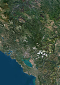 Montenegro, satellite image