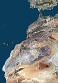 Morocco, satellite image