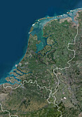 Netherlands, satellite image