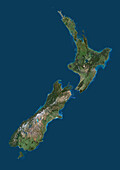 New Zealand, satellite image