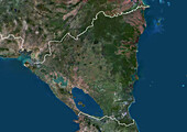 Nicaragua, satellite image