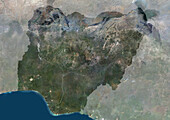 Nigeria, satellite image