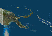 Papua New Guinea, satellite image