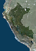 Peru, satellite image