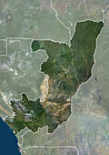 Republic of the Congo, satellite image