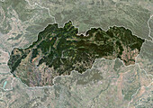 Slovakia, satellite image