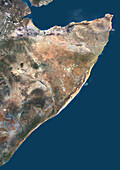Somalia, satellite image