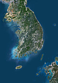 South Korea, satellite image
