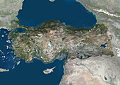 Turkey, satellite image