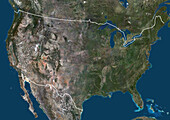 USA, satellite image