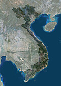 Vietnam, satellite image