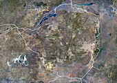 Zimbabwe, satellite image