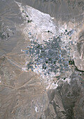 Las Vegas in 1984, satellite image