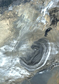 Lob Nor, China, in 1987, satellite image