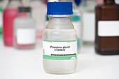 Bottle of propylene glycol