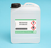 Canister of methane hydrate