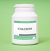 Container of calcium