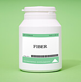 Container of fiber