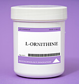 Container of L-ornithine