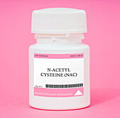 Container of N-acetyl cysteine