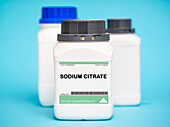 Container of sodium citrate