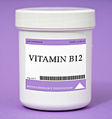 Container of vitamin B12