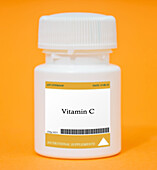 Container of vitamin C