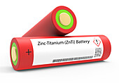 Zinc-titanium battery