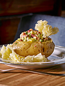 Stuffed potato with tête de moine