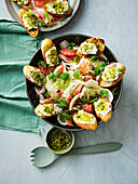 Fennel and grapefruit salad with ricotta and pistachios