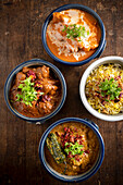 Various curries (India)