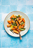 Sweet potato gnocchi with butter and crispy sage