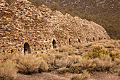 The Wildrose Charcoal Kilns were built in 1877 by a mining company to provide fuel for nearby lead-silver mines. Death Valley National Park, California.