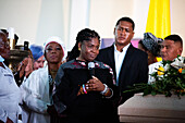 Colombian vice-president Francia Maquez takes part during the wake of Colombian senator for the political alliance 'Pacto Historico' Piedad Cordoba at Colombian congress in Bogota, Colombia, January 22, 2024.