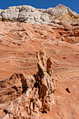 Erodierter Navajo-Sandstein in der White Pocket Recreation Area, Vermilion Cliffs National Monument, Arizona