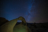 Milky Way over Mobius Arch in the Alabama Hills near Lone Pine, California.