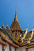 Detail of the Phra Thinang Dusit Maha Prasat in the Middle Court of the Grand Palace in Bangkok, Thailand.