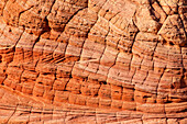 Cross-bedding patterns in the Navajo sandstone in South Coyote Buttes, Vermilion Cliffs National Monument, Arizona.