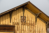 Former railroad station in San Antonio, a small town in rural New Mexico.