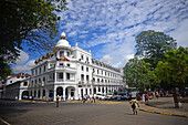 White building in Kandy, Sri Lanka