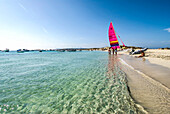 Espalmador, eine kleine Insel im Norden von Formentera, Balearen, Spanien