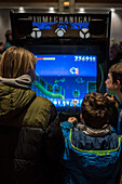 Retro Gamer 2023, an event where visitors can enjoy more than 100 original arcade machines emulating large arcades that transport you to the 80s, Zaragoza, Spain