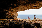 Mystical cave in Formentera, Spain