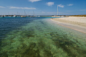 Espalmador, eine kleine Insel im Norden von Formentera, Balearen, Spanien