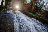 Naturpark Monasterio de Piedra, rund um das Monasterio de Piedra (Steinkloster) in Nuevalos, Zaragoza, Spanien