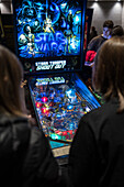 Retro Gamer 2023, an event where visitors can enjoy more than 100 original arcade machines emulating large arcades that transport you to the 80s, Zaragoza, Spain