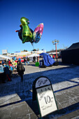 Straßenmarkt in Rovaniemi, Lappland, Finnland