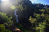 Ramboda Falls in Nuwara Eliya, Sri Lanka