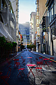 Commercial streets off Union Square, San Francisco.