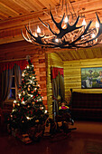 Santa?s Home in Kakslauttanen Arctic Resort. Lapland, Finland